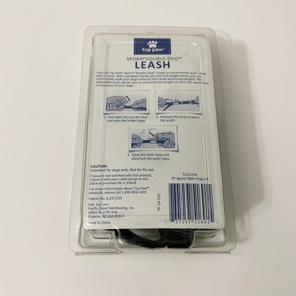 Top Paw Sporn Double Dog Leash Medium/Large - Picture 6 of 16